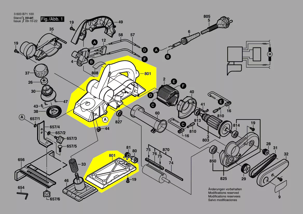 Boitier + plaque de base réf. 2 609 100 620 Bosch